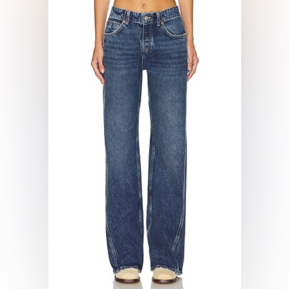 Free People Straight Leg Jeans Size 26 Mid Rise Blue We The Free Expert Advice